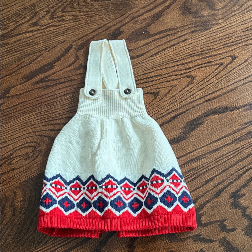 Hanna Andersson Cream Knit Winter Dress